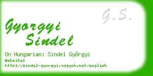 gyorgyi sindel business card